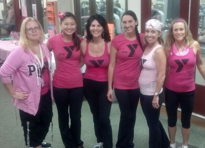 YMCA Workout in Pink