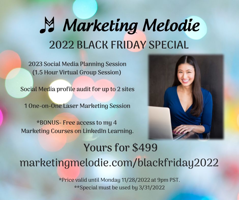 2022 Black Friday Special Marketing Melodie